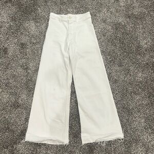 White Zara marine straight jeans